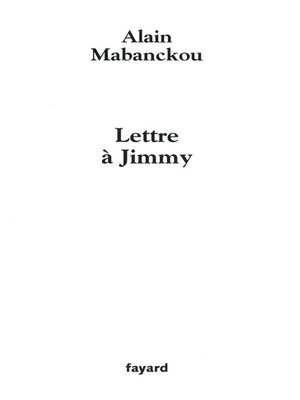 cover image of Lettre à Jimmy